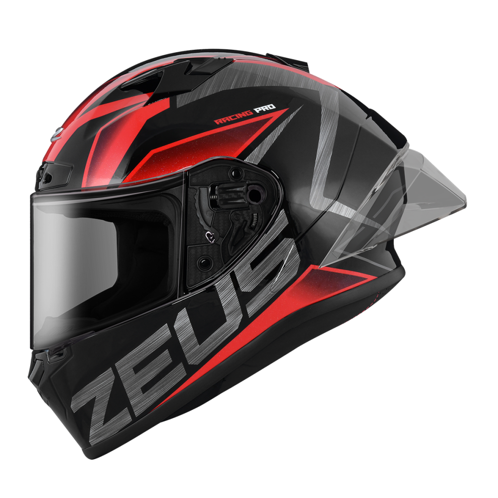 ZEUS ZS-826 BK3 黑 紅 彩繪 全罩帽款 大鴨尾