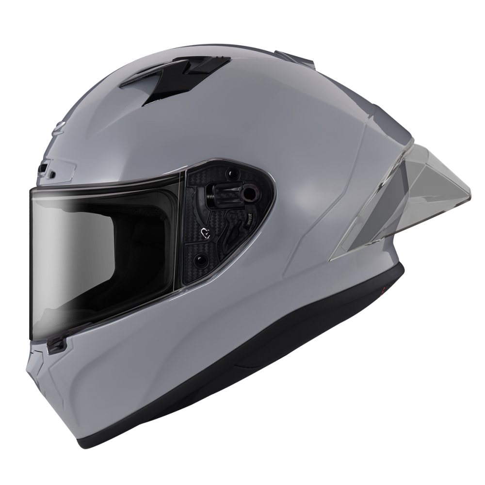 ZEUS ZS-826 水泥灰 素色 全罩帽款 大鴨尾