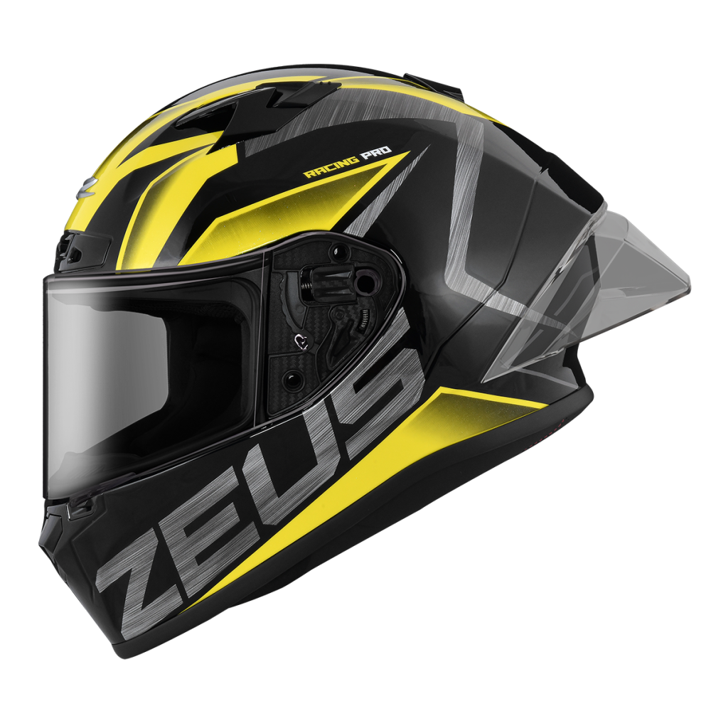 ZEUS ZS-826 BK3 黑 黃 彩繪 全罩帽款 大鴨尾