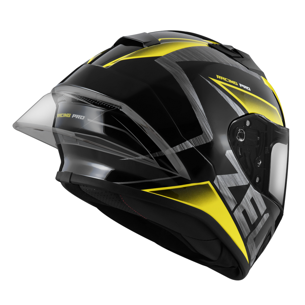 ZEUS ZS-826 BK3 黑 黃 彩繪 全罩帽款 大鴨尾