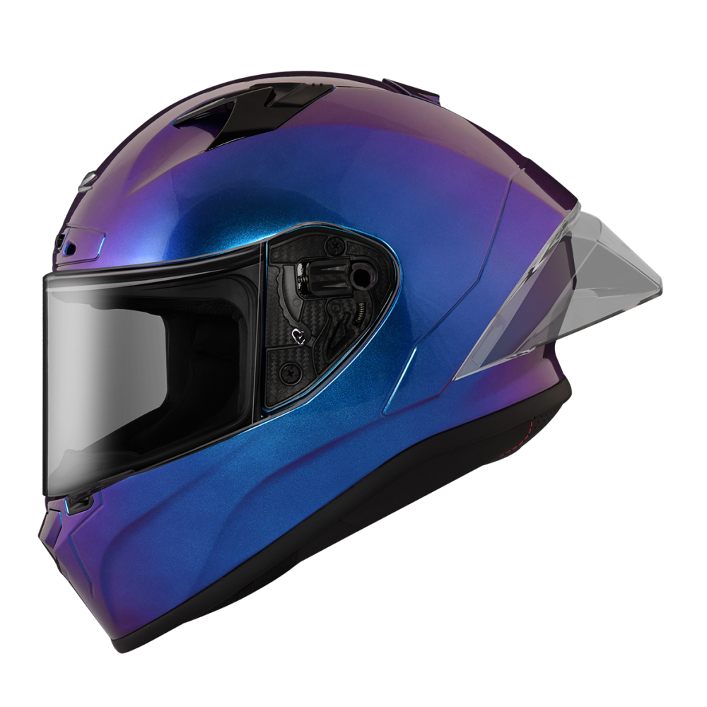 ZEUS ZS-826 變色龍502-7 (變色藍紫) 彩繪 全罩帽款 大鴨尾