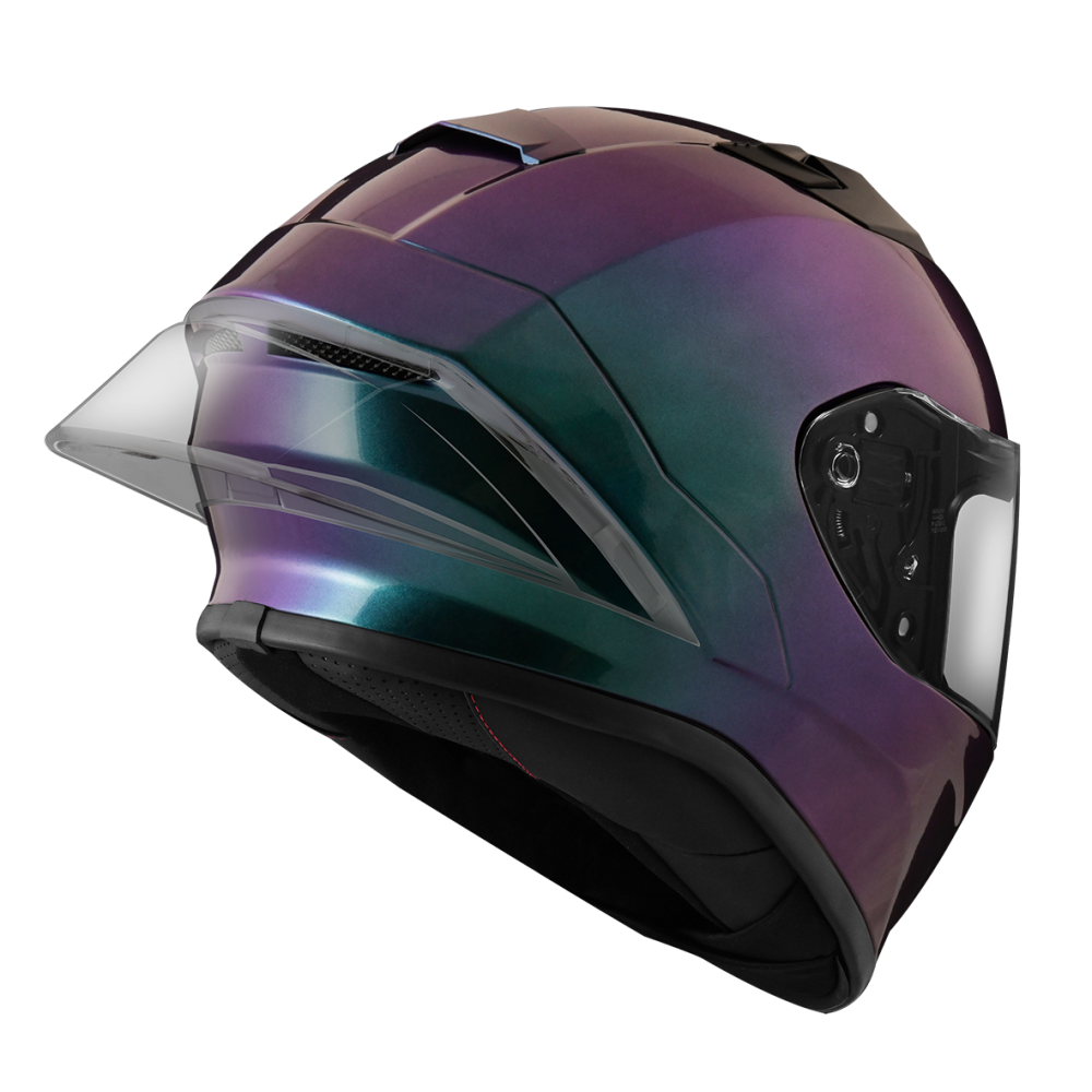 ZEUS ZS-826 變色龍502-3 (變色綠紫) 彩繪 全罩帽款 大鴨尾