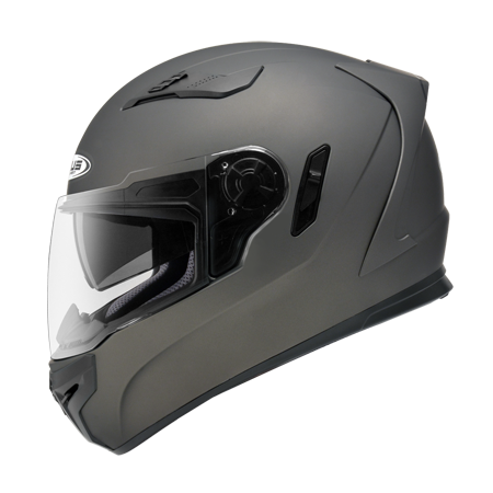 ZEUS ZS-813 消光黑銀 素色 全罩帽款 內墨片