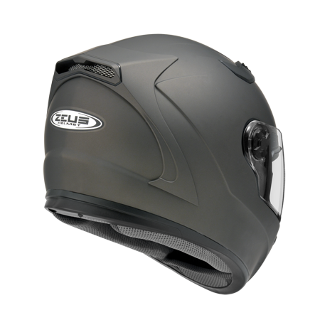 ZEUS ZS-813 消光黑銀 素色 全罩帽款 內墨片