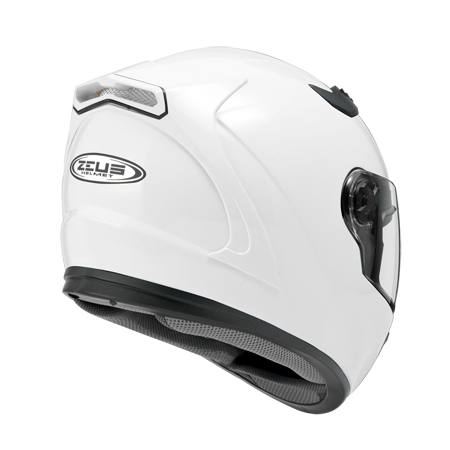 ZEUS ZS-813 白 素色 全罩帽款 內墨片