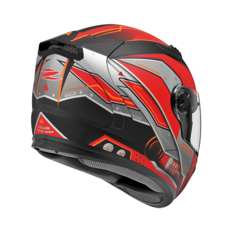 ZEUS ZS-813 AN19 消光黑/紅 彩繪 全罩帽款 內墨片