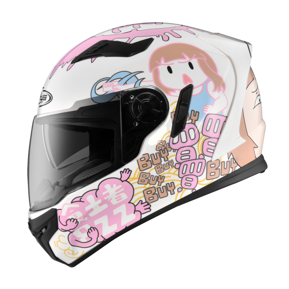 ZEUS ZS-813 AN38 巴逆逆 (限量版) 彩繪 全罩帽款 內墨片