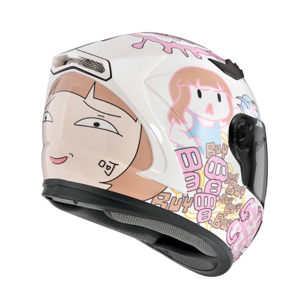 ZEUS ZS-813 AN38 巴逆逆 (限量版) 彩繪 全罩帽款 內墨片