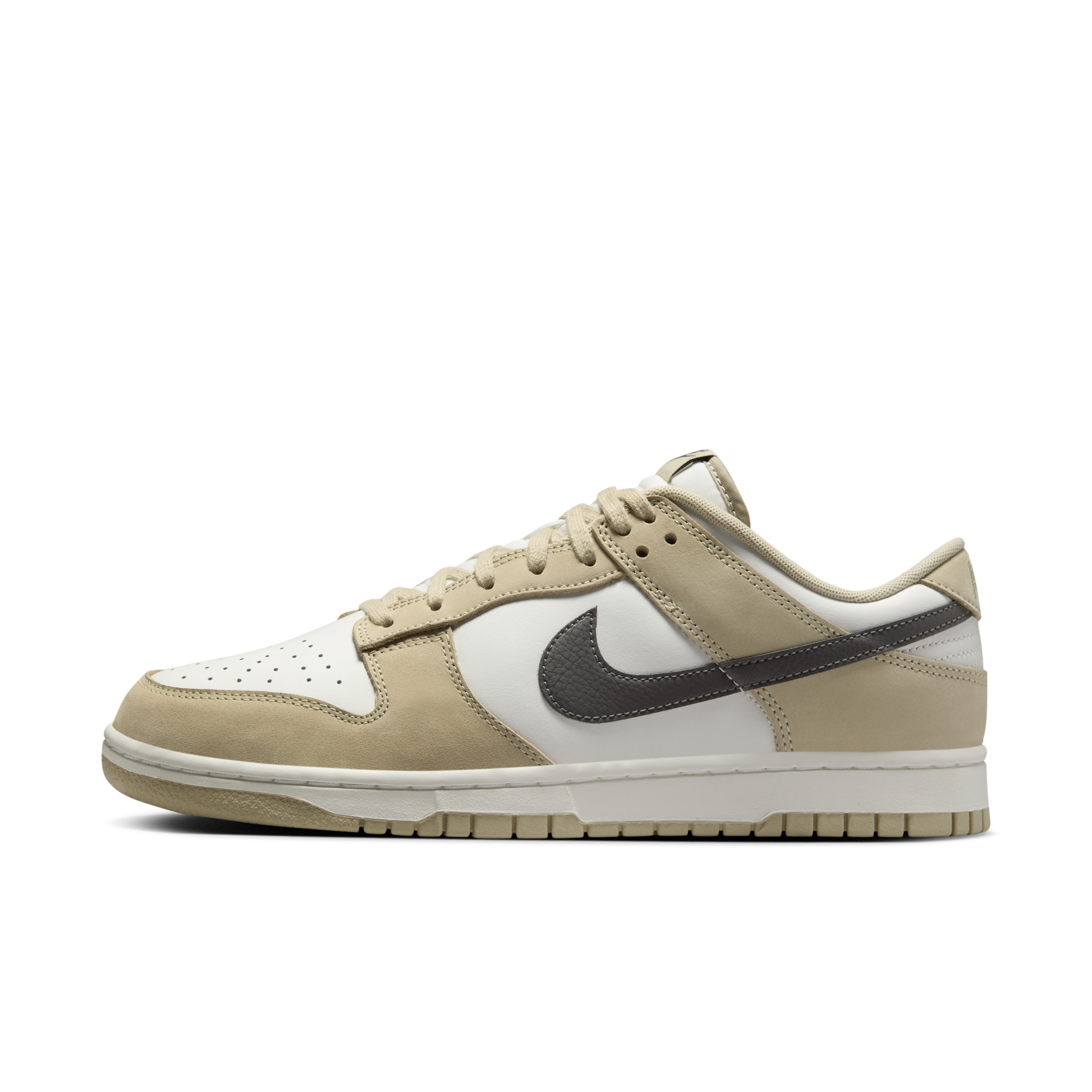 男鞋 NIKE DUNK LOW 'Desert Khaki' 沙漠灰 絨面皮革 復古 滑板 休閒鞋【IB3079-200】