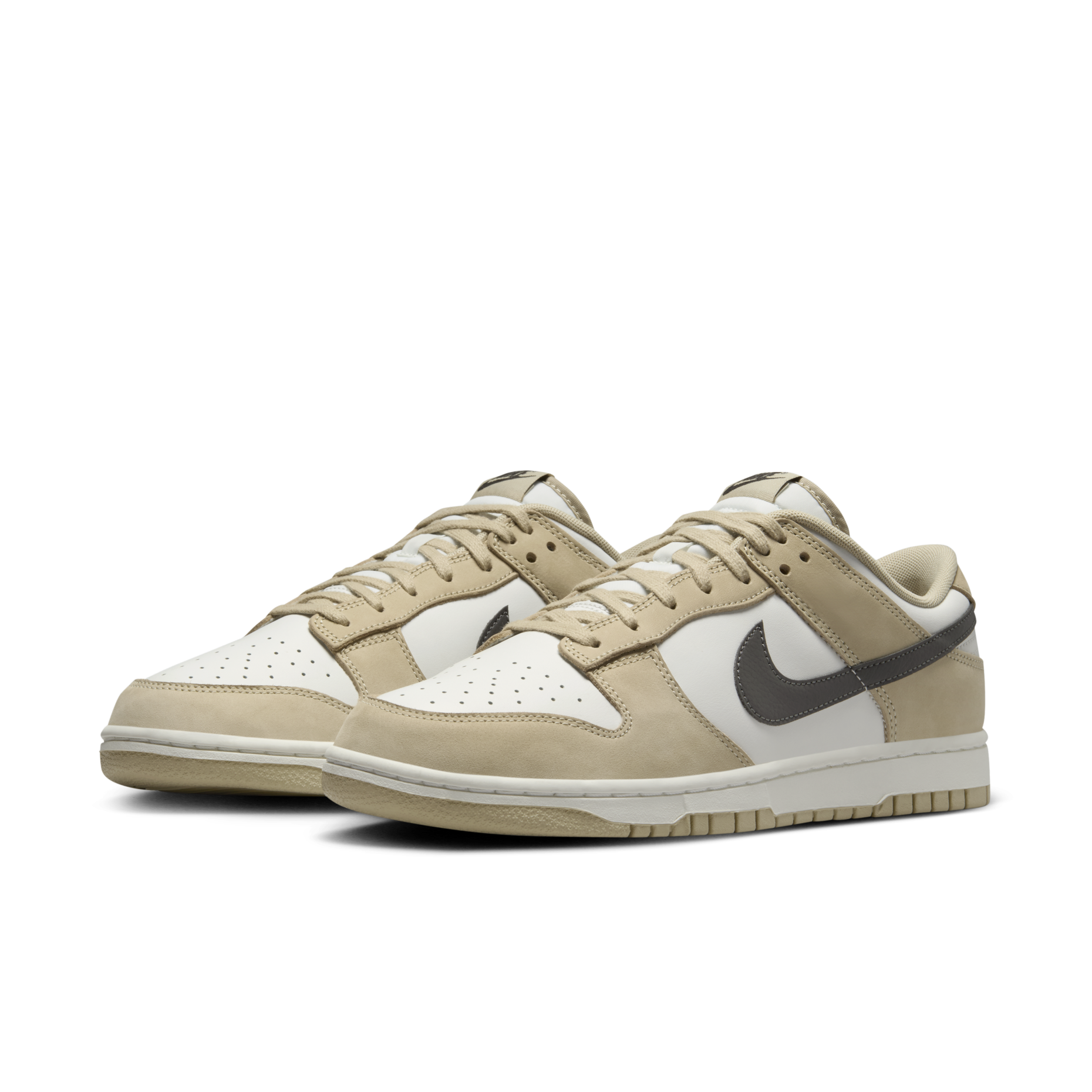 男鞋 NIKE DUNK LOW 'Desert Khaki' 沙漠灰 絨面皮革 復古 滑板 休閒鞋【IB3079-200】