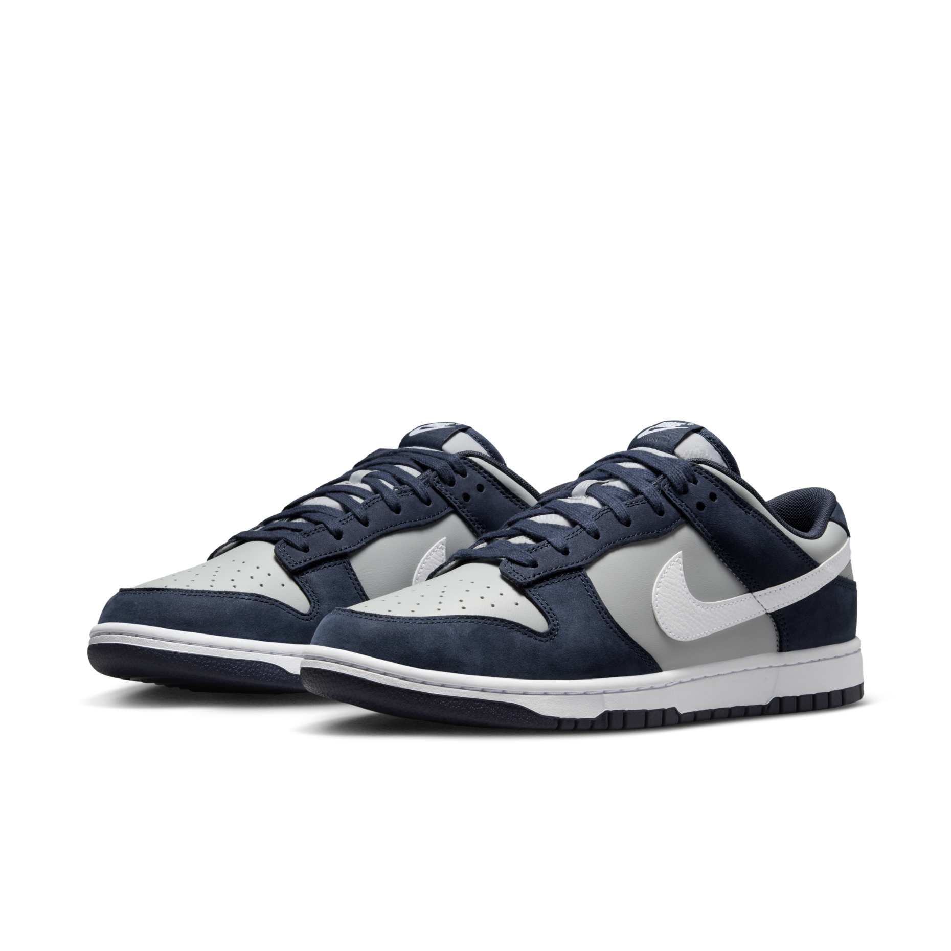男鞋 NIKE DUNK LOW 'Georgetown' 黑曜石 絨面皮革 復古 滑板 休閒鞋【IB3079-400】