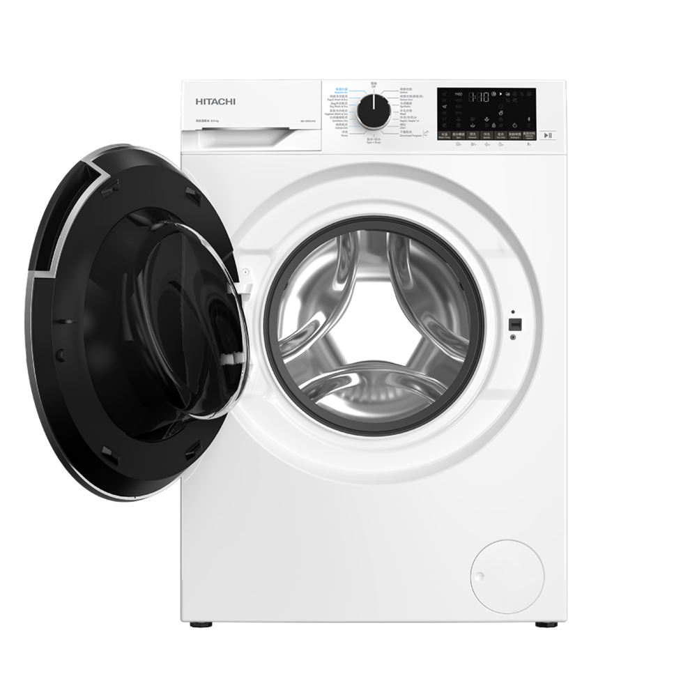 日立 Hitachi   BD-D80YJVE‧8/5公斤/1400轉‧變頻蒸氣 2合1‧前置式洗衣乾衣機-香港行貨-原廠2年全機及10年摩打保養‧