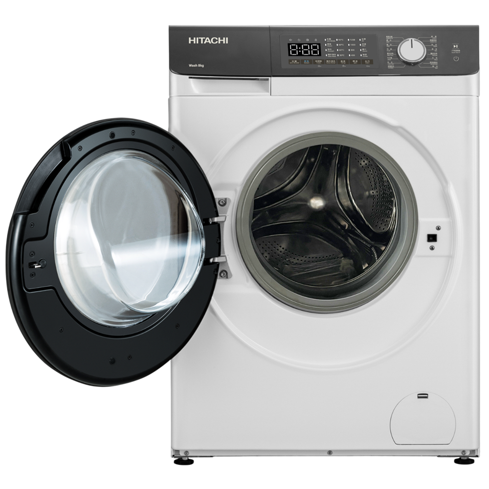 💥New💥 日立 Hitachi  BD-802HVOW‧8公斤/1200轉‧變頻蒸氣‧前置式洗衣機-香港行貨-原廠2年全機及10年摩打保養‧