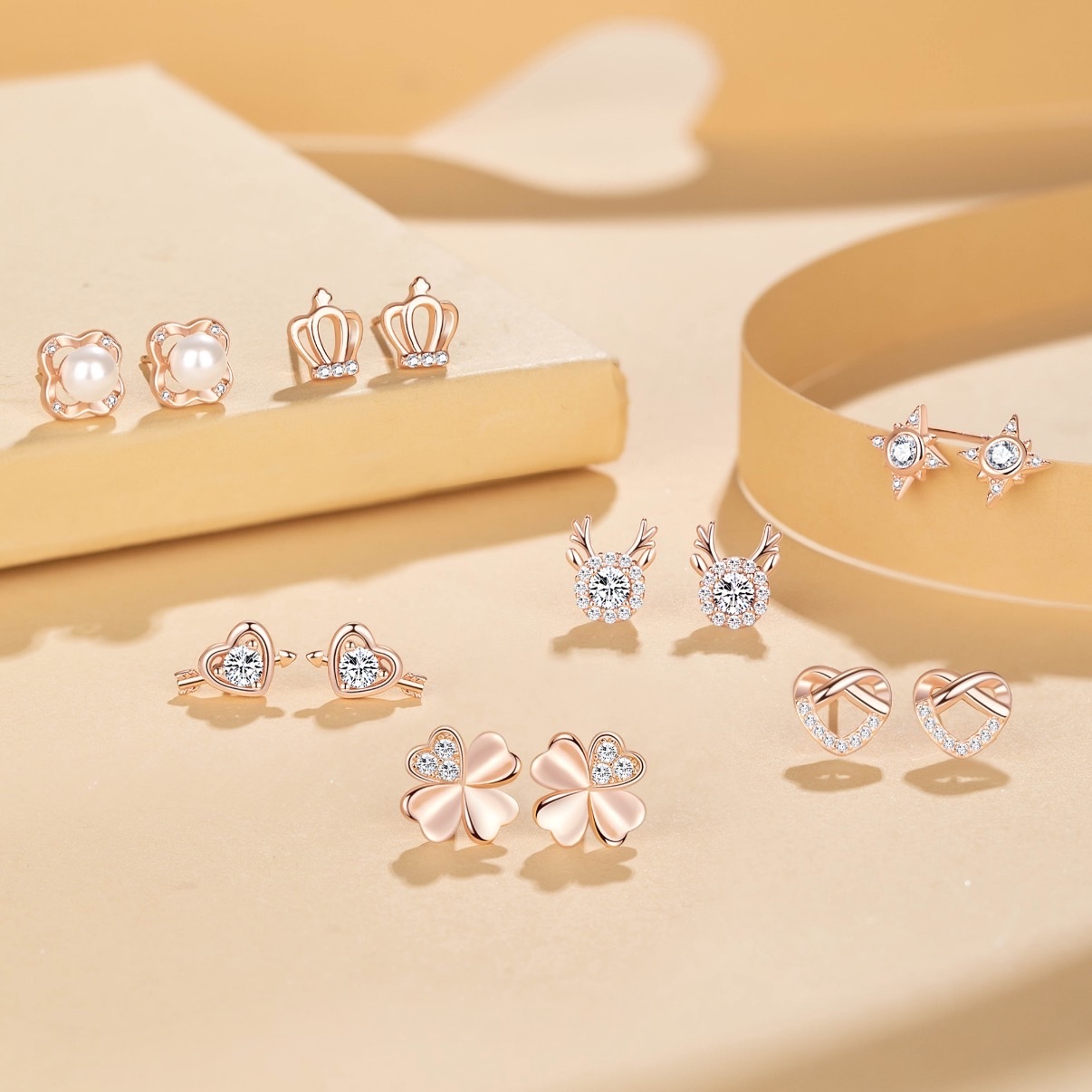 老鳳祥 耳環禮盒 情人節限定 S925銀