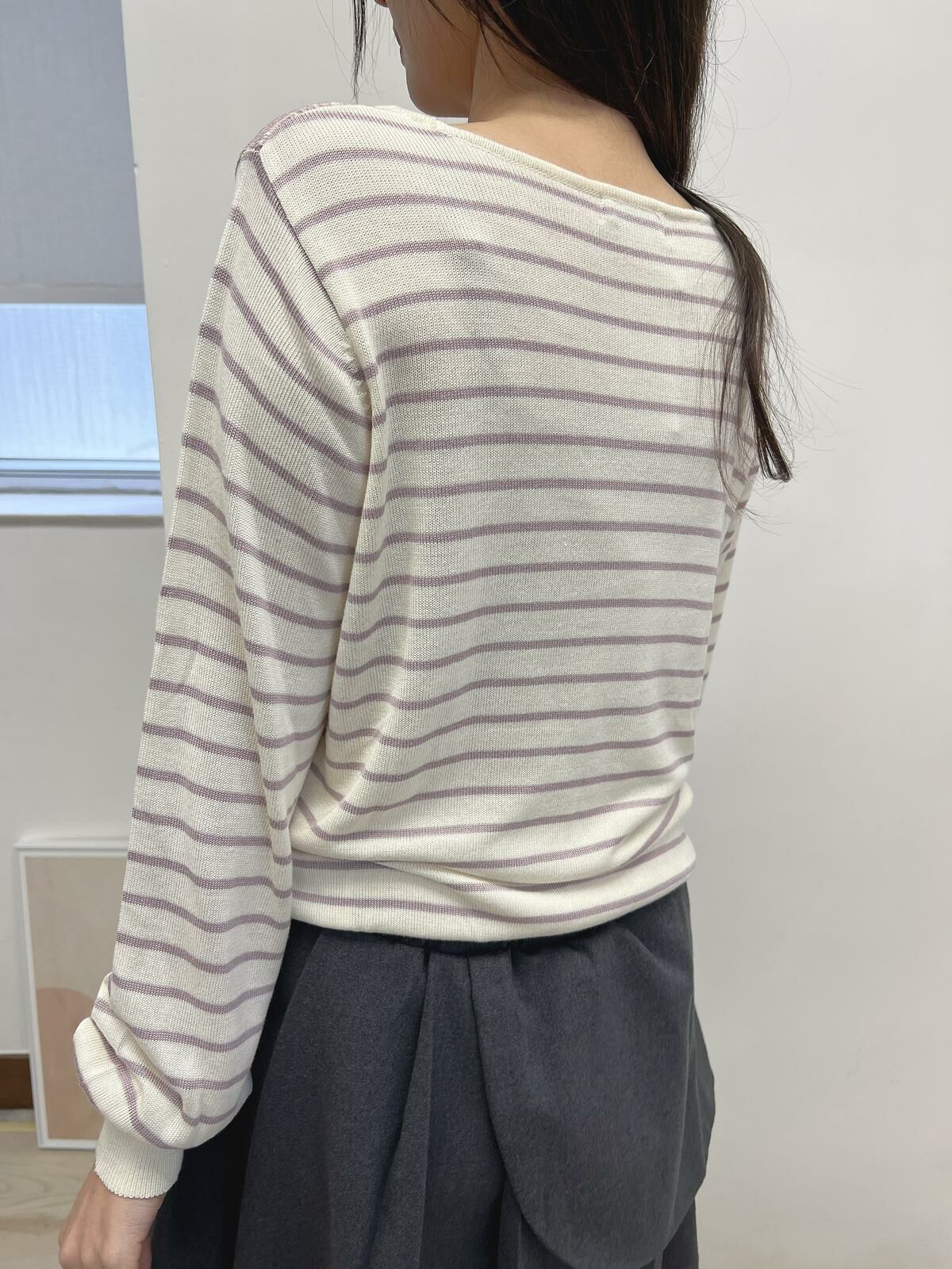 EME 領LACE 橫間TOP