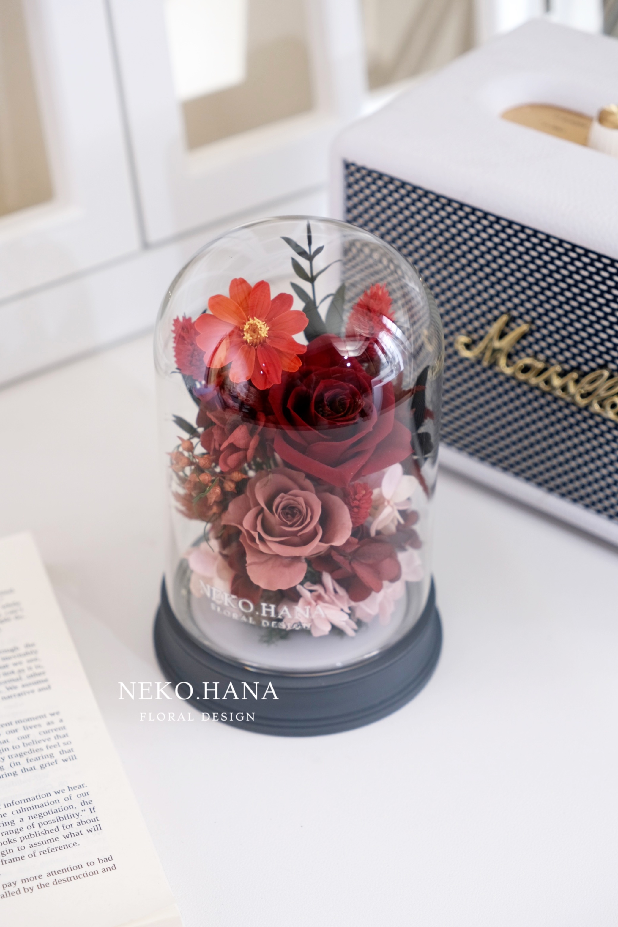 暖色系永生花拍拍燈