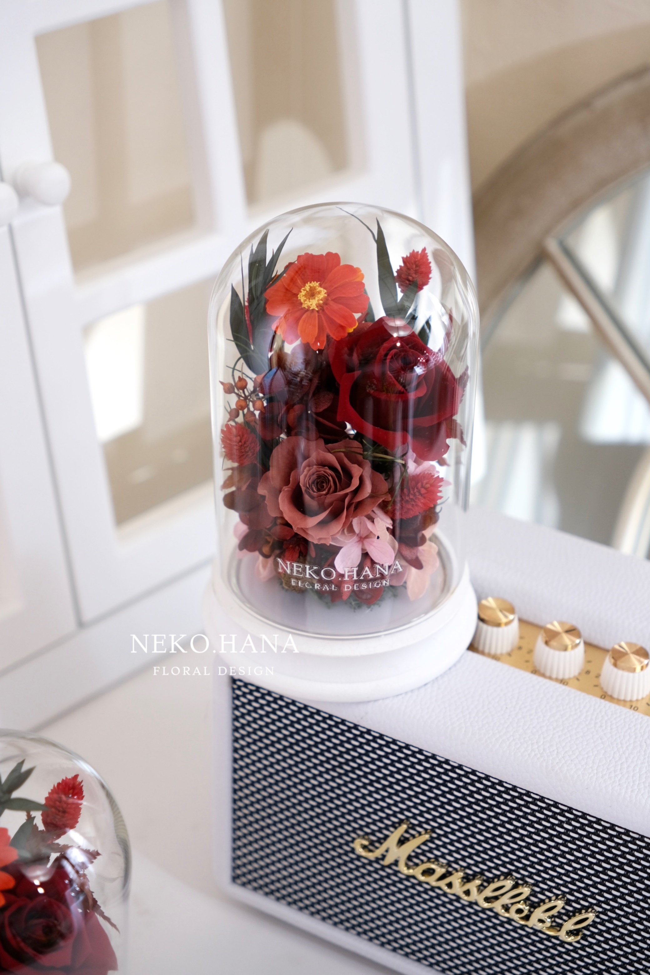 暖色系永生花拍拍燈