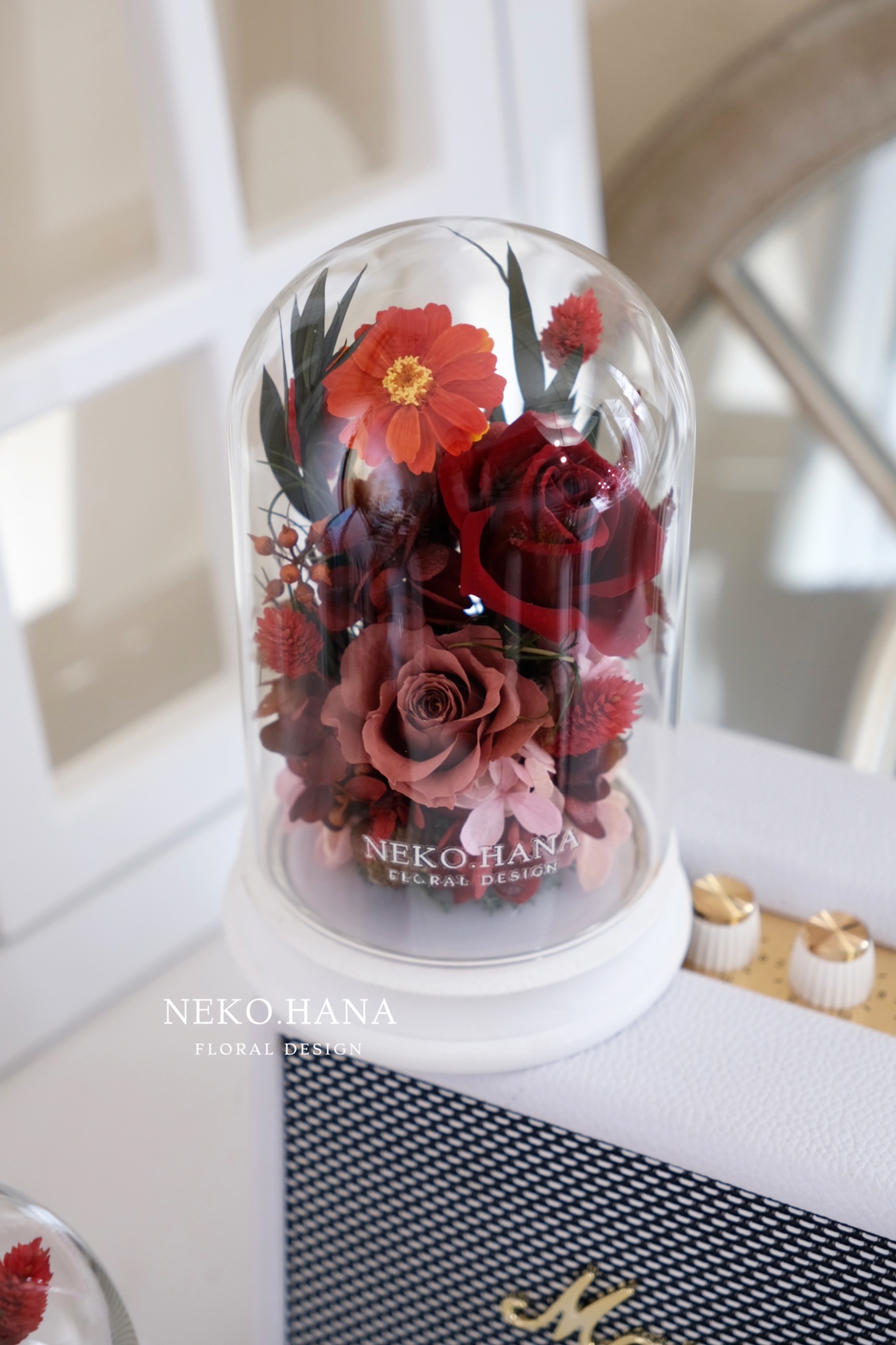 暖色系永生花拍拍燈