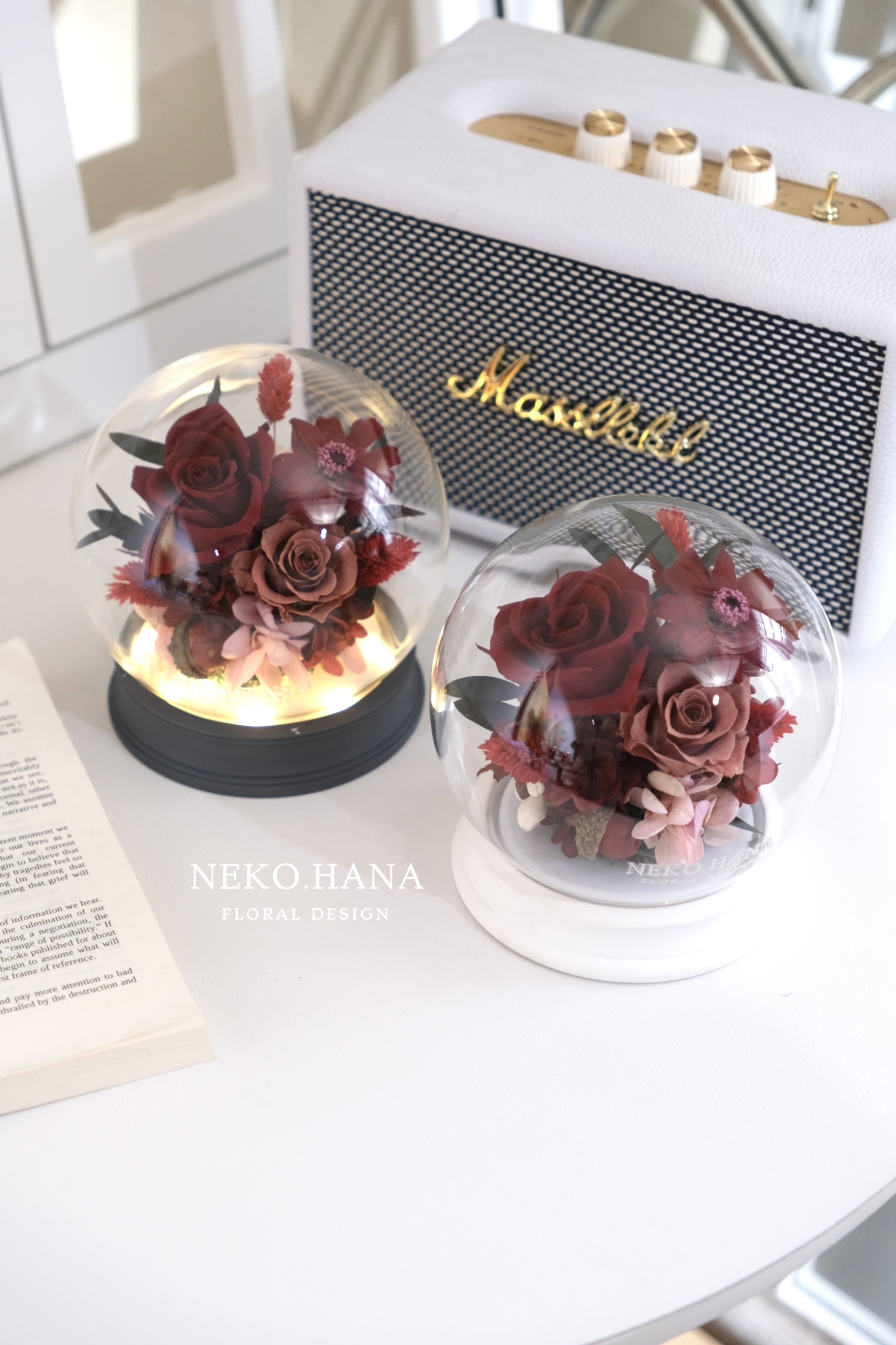 暖色系永生花拍拍燈