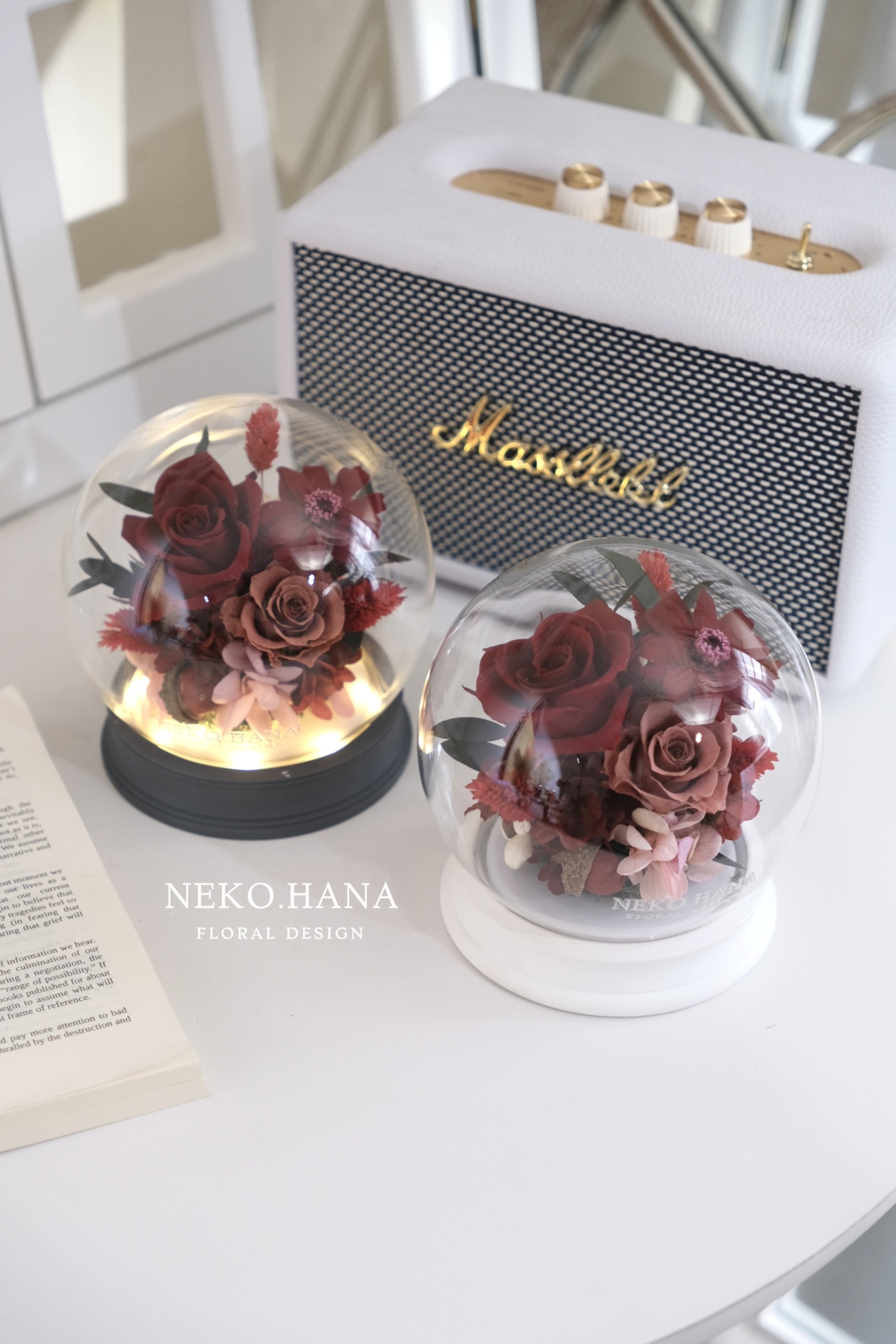 暖色系永生花拍拍燈