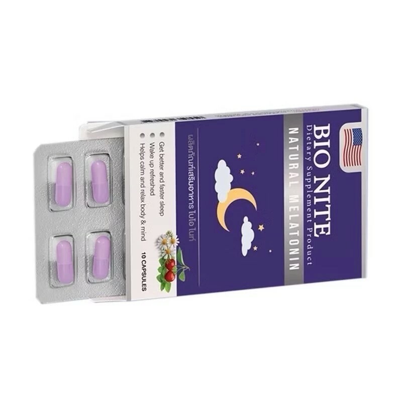 泰國 Bio Nite 天然褪黑素膠囊 30粒｜助眠好眠｜調節睡眠時差｜無依賴性成分