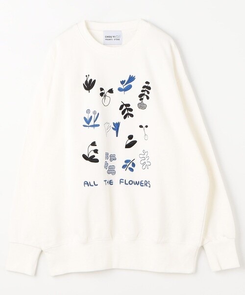 Chou yi x FREAK'S STORE / ALL THE FLOWER Crew Sweatshirt