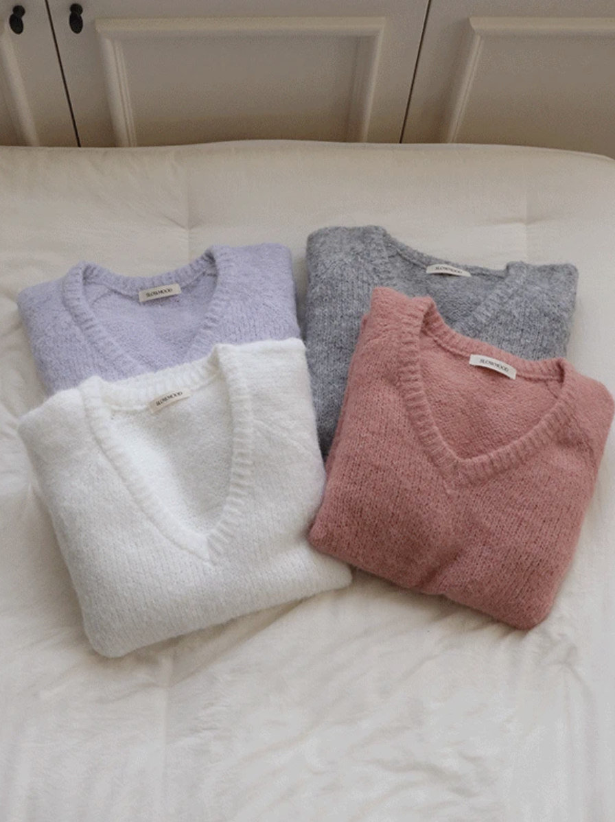預訂｜SLOWAND #SLOWMADE Wool V-Neck Knit (4 Color)