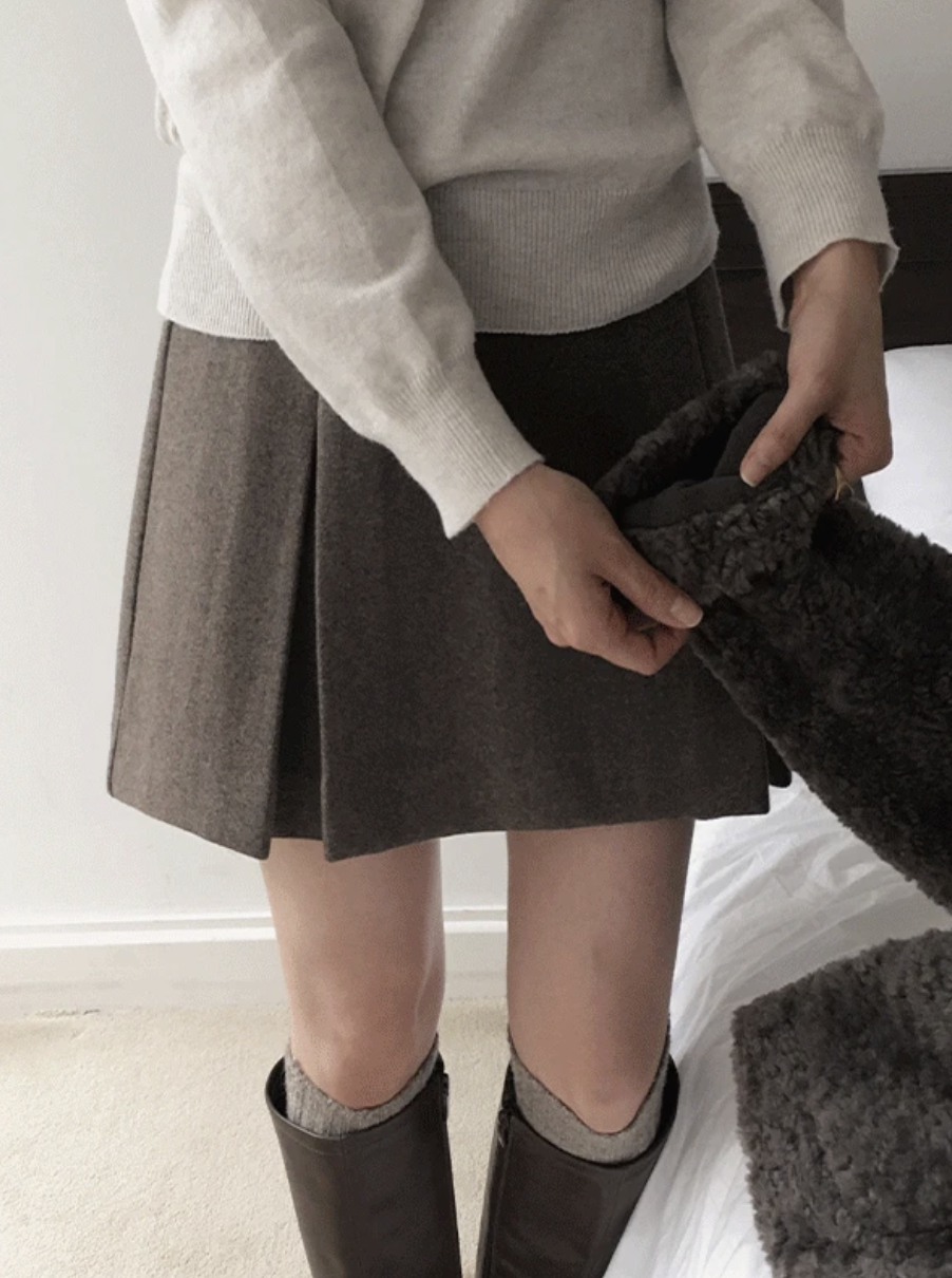 預訂｜SLOWAND #SLOWMADE Winter Wool Skirt (2 Color)