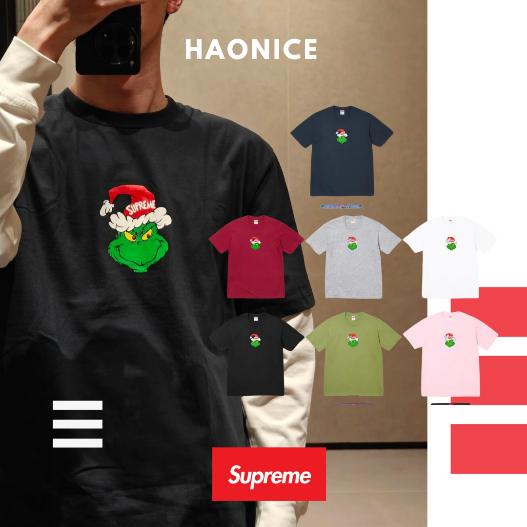 【HAO NICE 】美式🇺🇸潮流 Supreme 24FW WEEK18 秋冬新款 The Grinch Tee 綠毛怪格林奇Logo聖誕短T