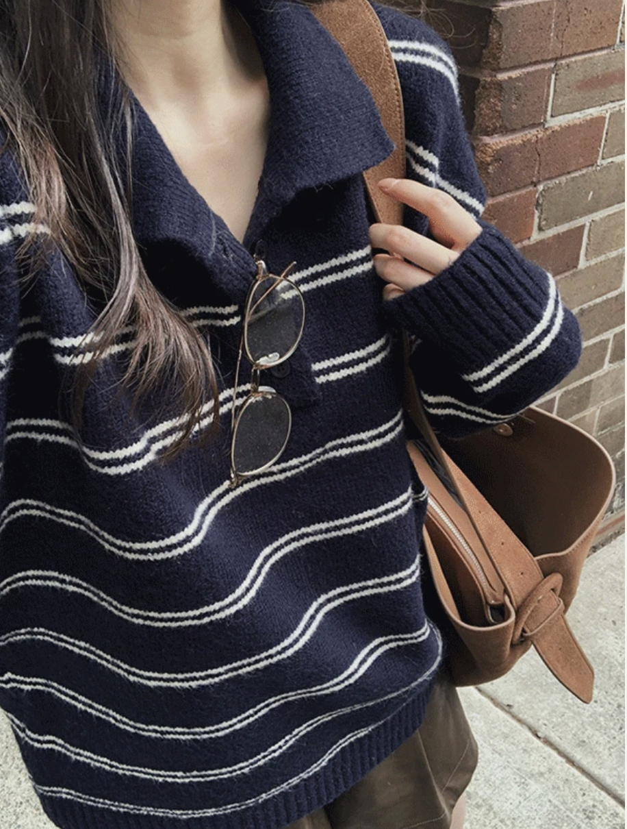 預訂｜SLOWAND #SLOWMADE Stripe Pique Knit (2 Color)