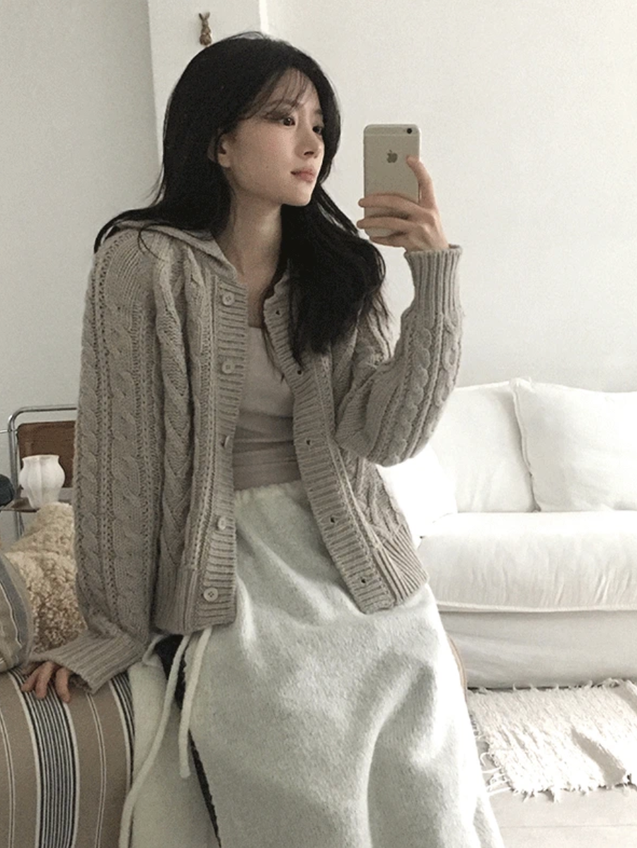 預訂｜SLOWAND #SLOWMADE Layered Knit Wrap Skirt (2 Color)