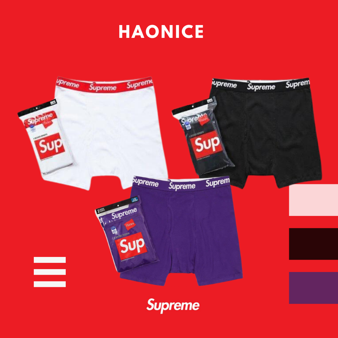 【NICE 歐美日韓代購】24SS SUPREME 美式潮牌🇺🇸 經典logo平角內褲 四角褲 打底褲 安全褲 迷彩