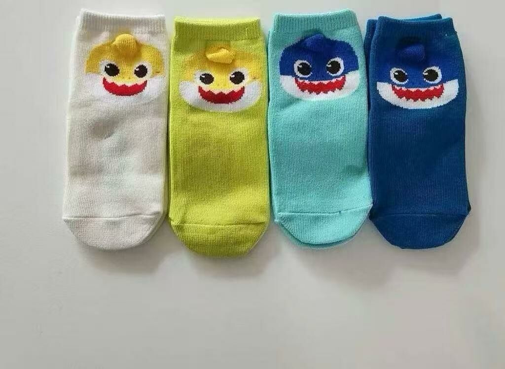 廠單 韓版baby shark襪 (1組4對)