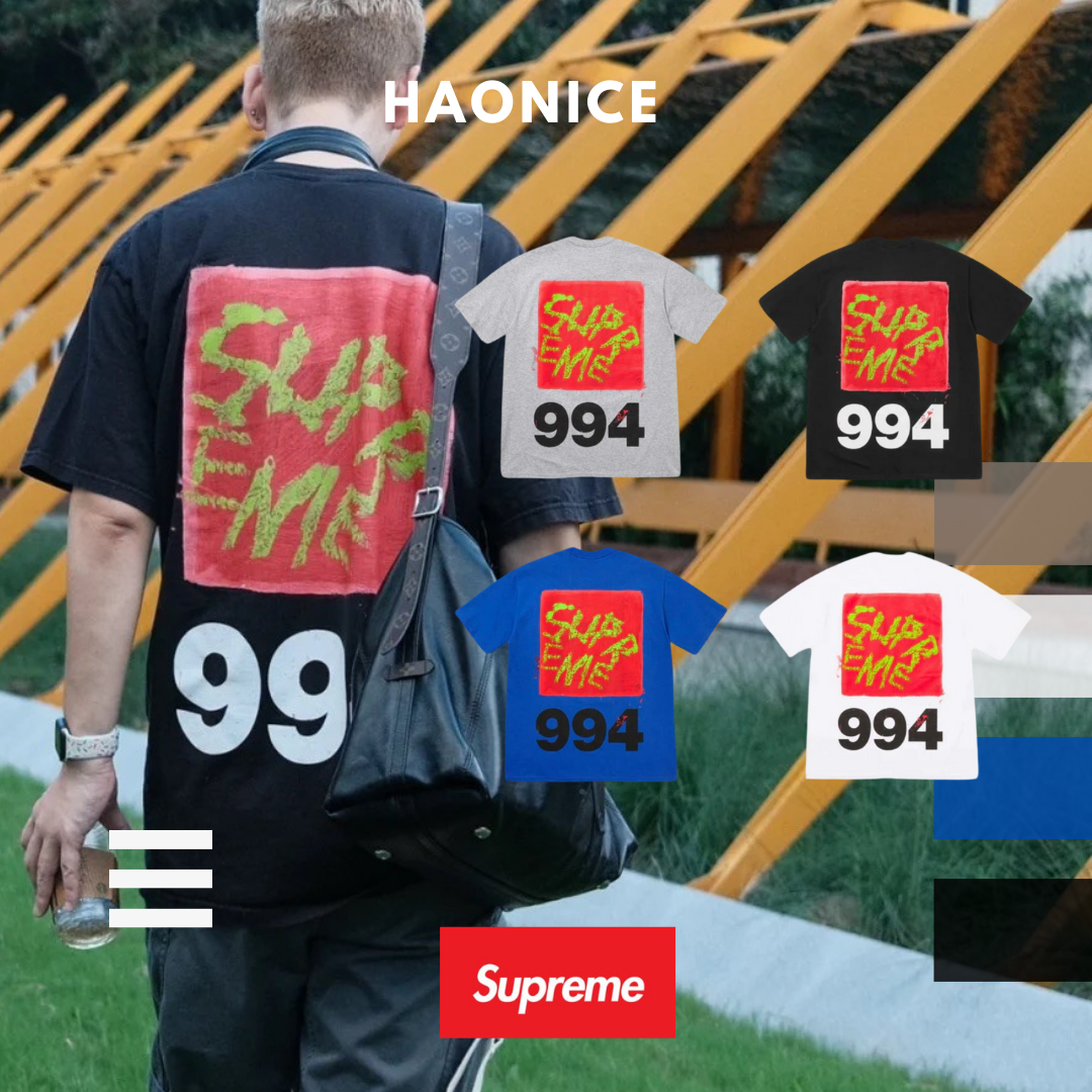 【NICE 歐美日韓代購】24SS夏季新品🔥美式潮牌🇺🇸 SUPREME 經典logo噴漆塗鴉短袖 短T 街頭