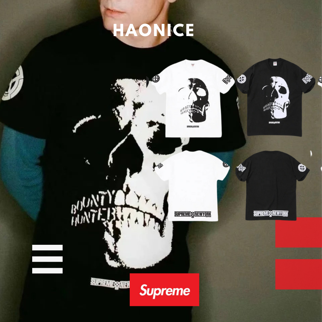【NICE 歐美日韓代購】24SS夏季新品🔥美式潮牌🇺🇸 SUPREME X BOUNTY HUNTER 聯名 滿版骷髏頭短T