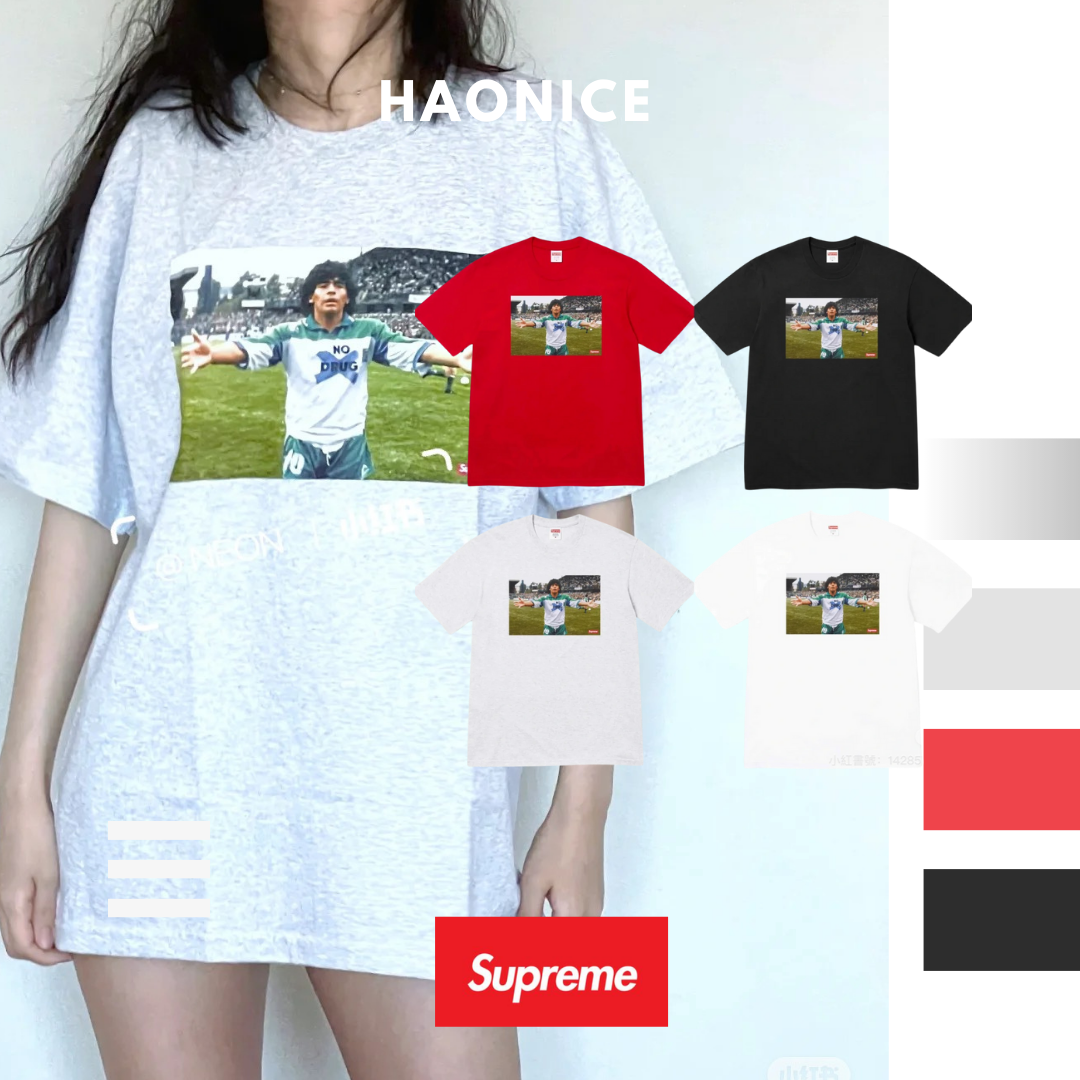 【NICE 歐美日韓代購】24SS夏季新品🔥美式潮牌🇺🇸 SUPREME 球星照片短T 馬拉度納 足球⚽️