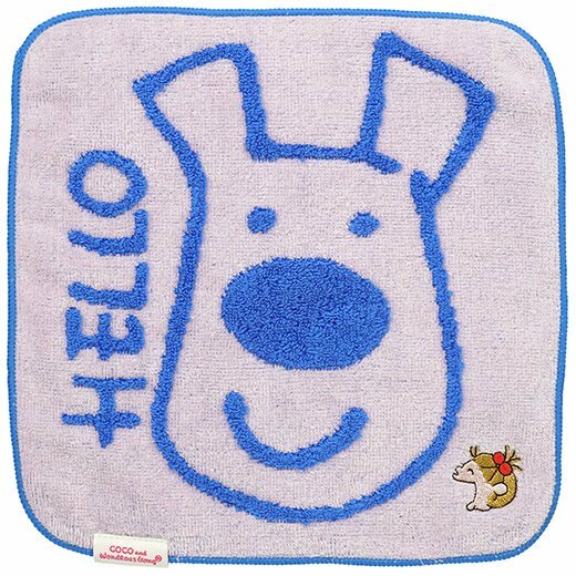 COCO醬_熊 刺繡款 純棉小手帕 |日本Greeting Life