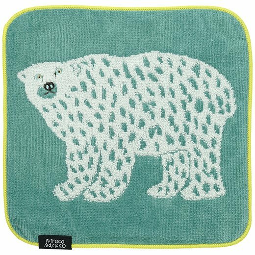 mirocomachiko_北極熊 刺繡款 純棉小手帕 |日本Greeting Life