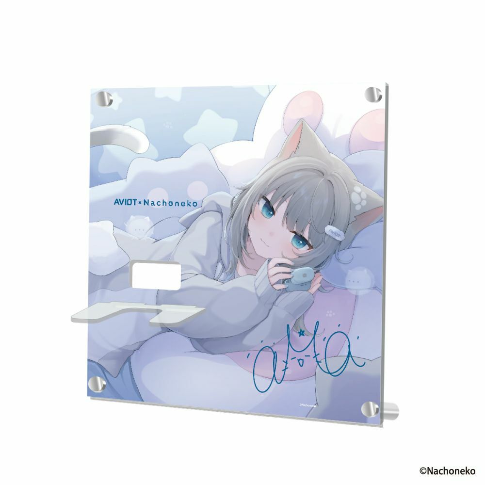 nachoneko 等身大 布ポスター AVIOT AVIOT × ホロライブ English -Myth-『森カリオペ』『小鳥遊