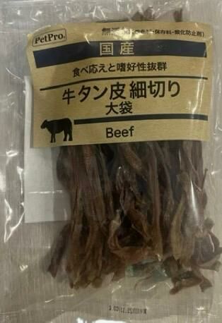 Pet pro 犬用 日本產 無添加 牛舌皮細切 140g