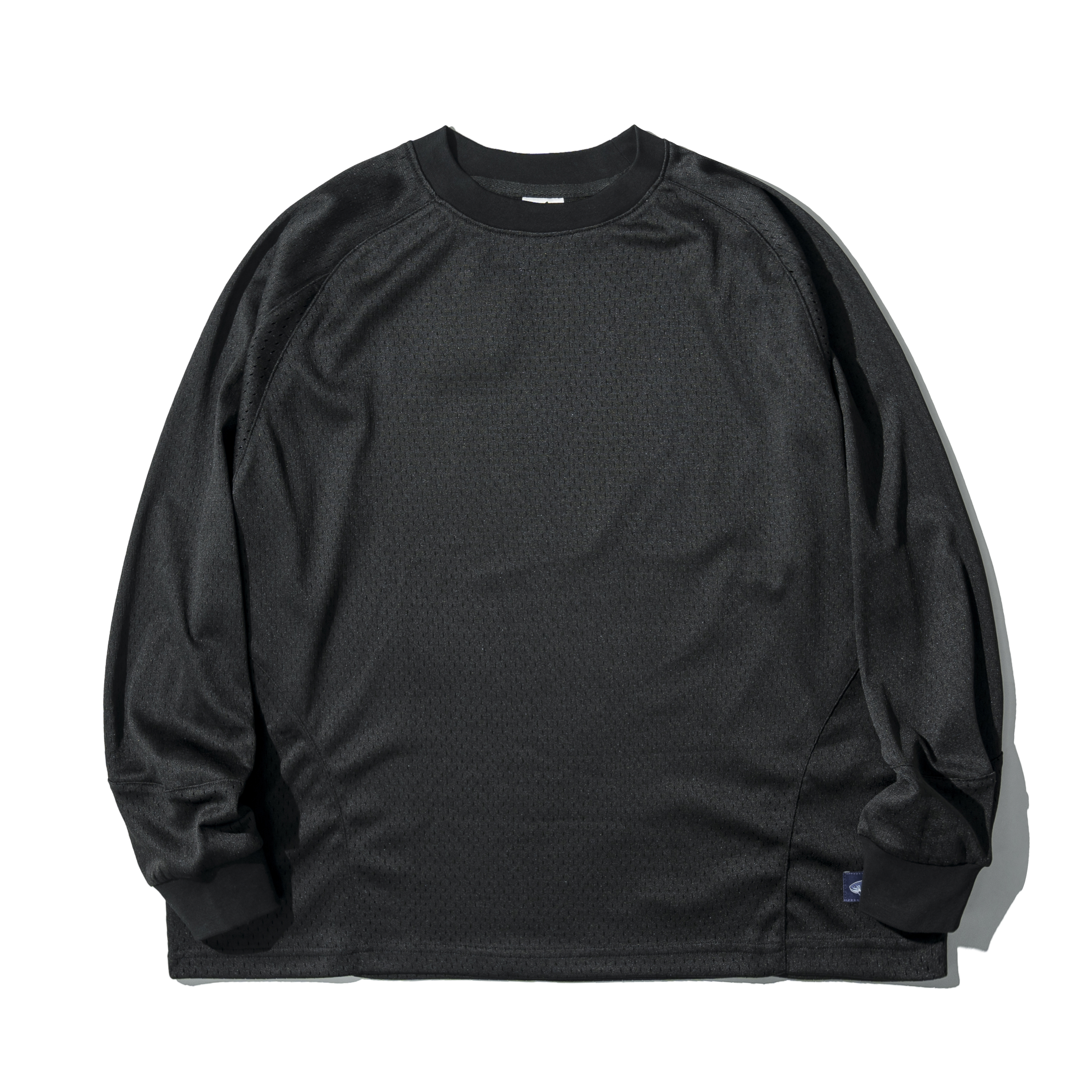 24-25 LNxAGILITY熱身網眼長TEE｜黑