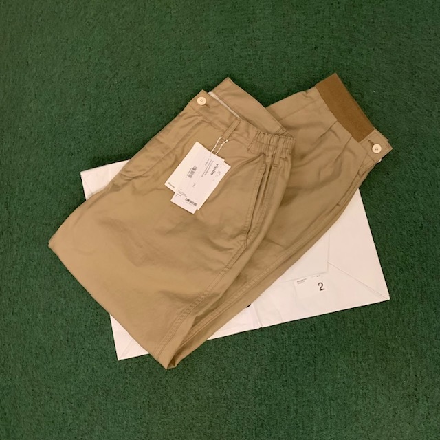 ON SALE: VISVIM CARROL CHINO PANTS - BEIGE SIZE 2 IN STOCK NOW (現貨發售中)
