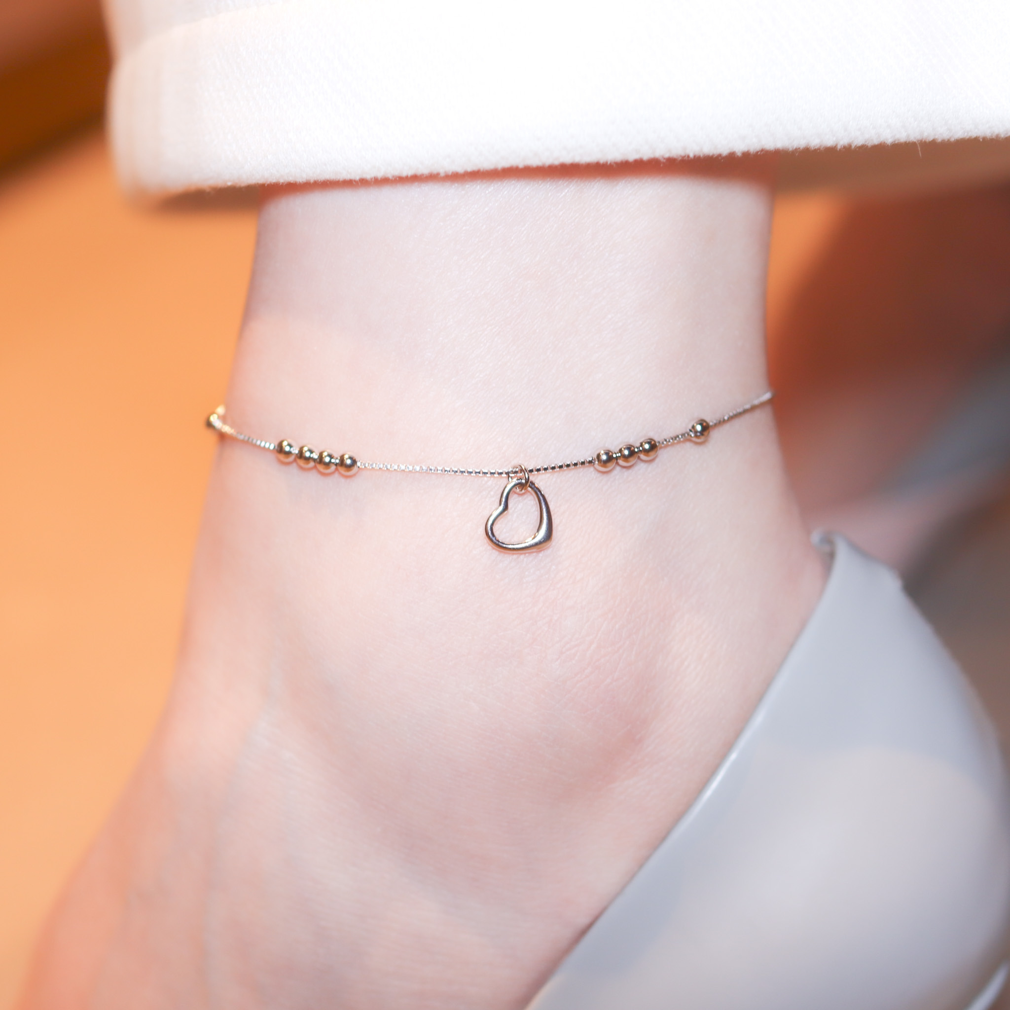 | 925純銀丨愛的輪廓腳鏈 | AN0123 |