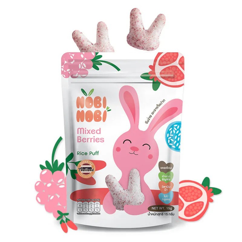 【Nobi Nobi】娜比 兔兔小米菓-三款可選(15g)