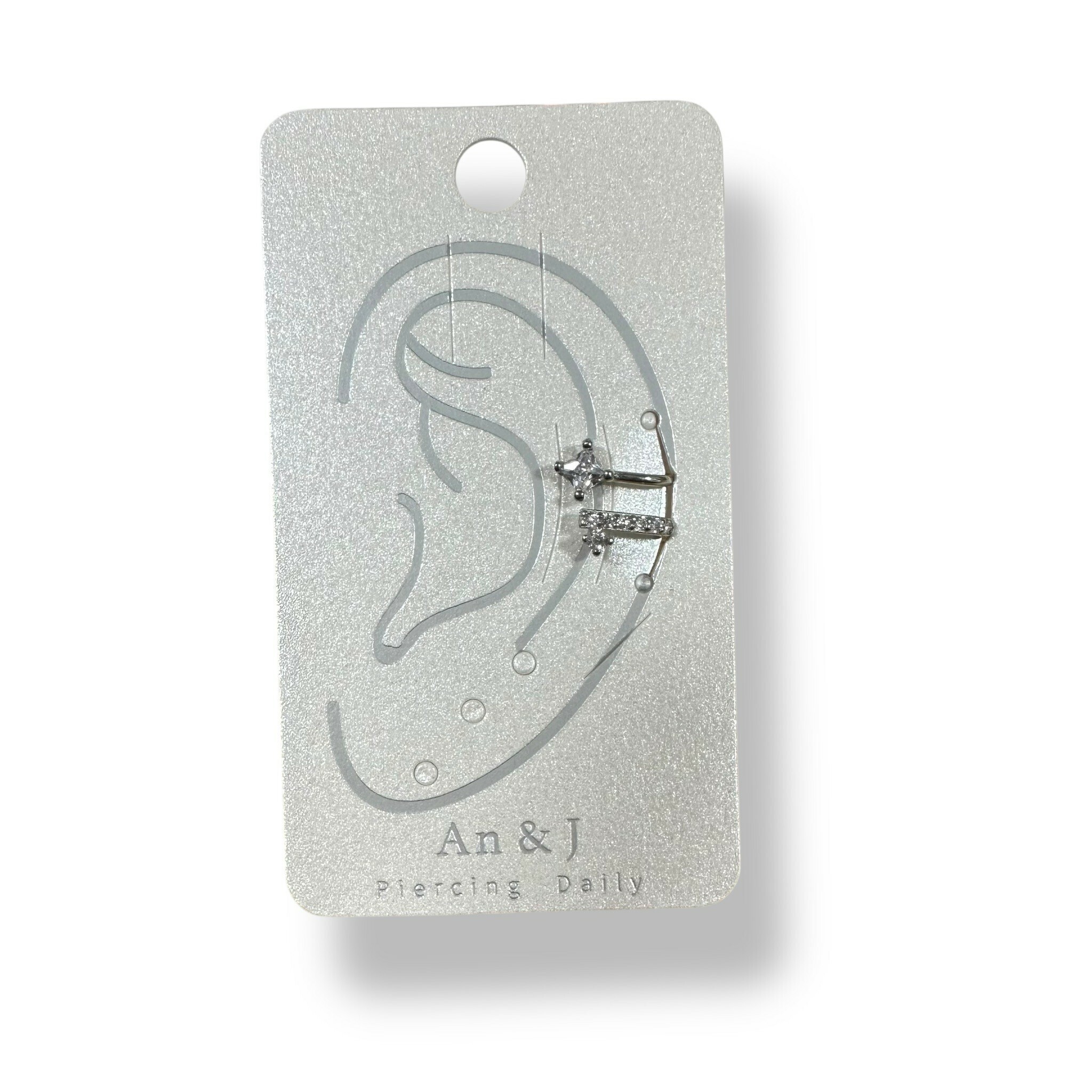 夾式-方鋯+線鋯下點鋯(銀針)