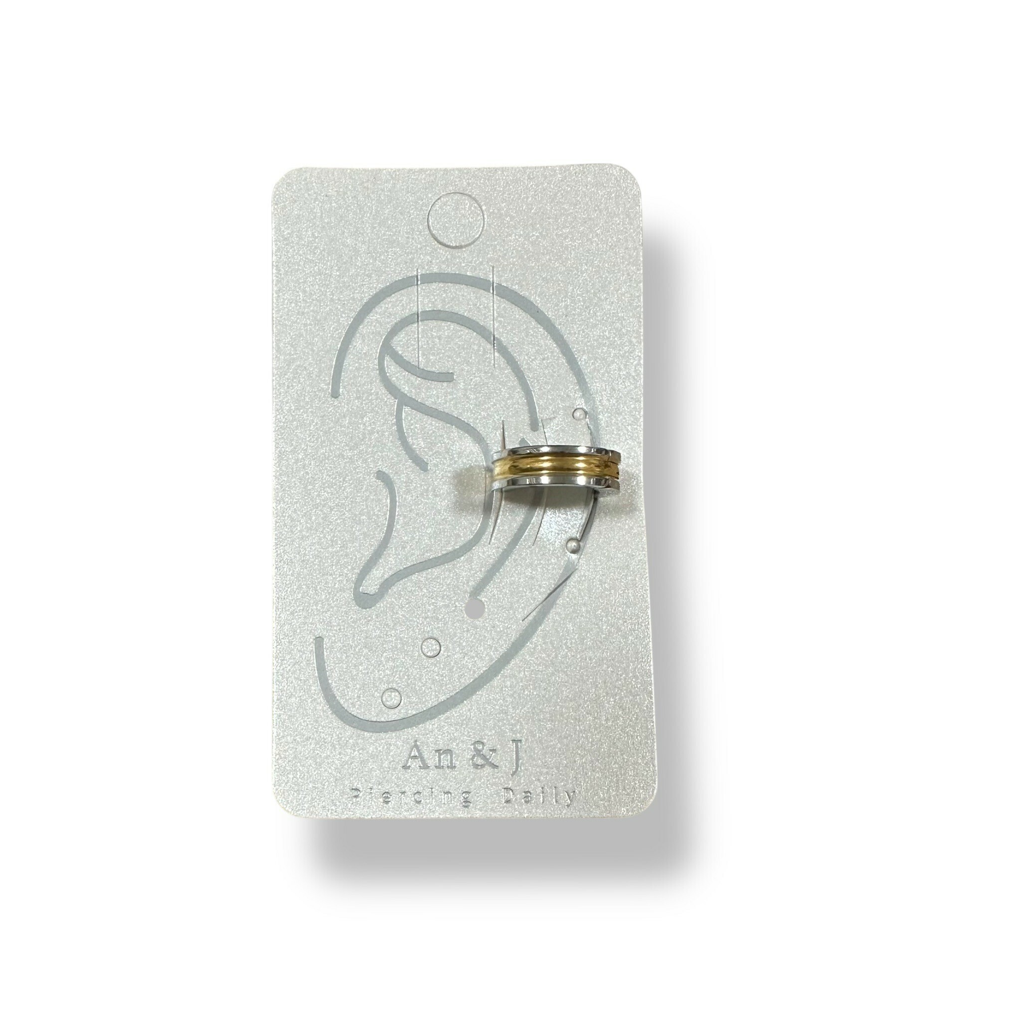 夾式-銀框金面直紋(鋼針)