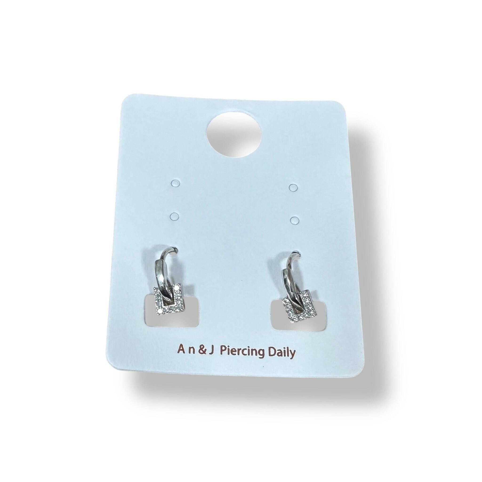 易扣-前掛線鋯方框(銀針)