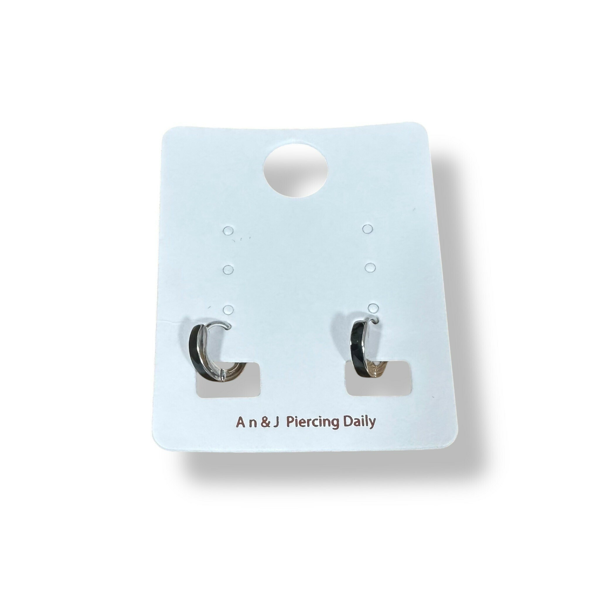 易扣-素色圈 黑 6M(銀針)