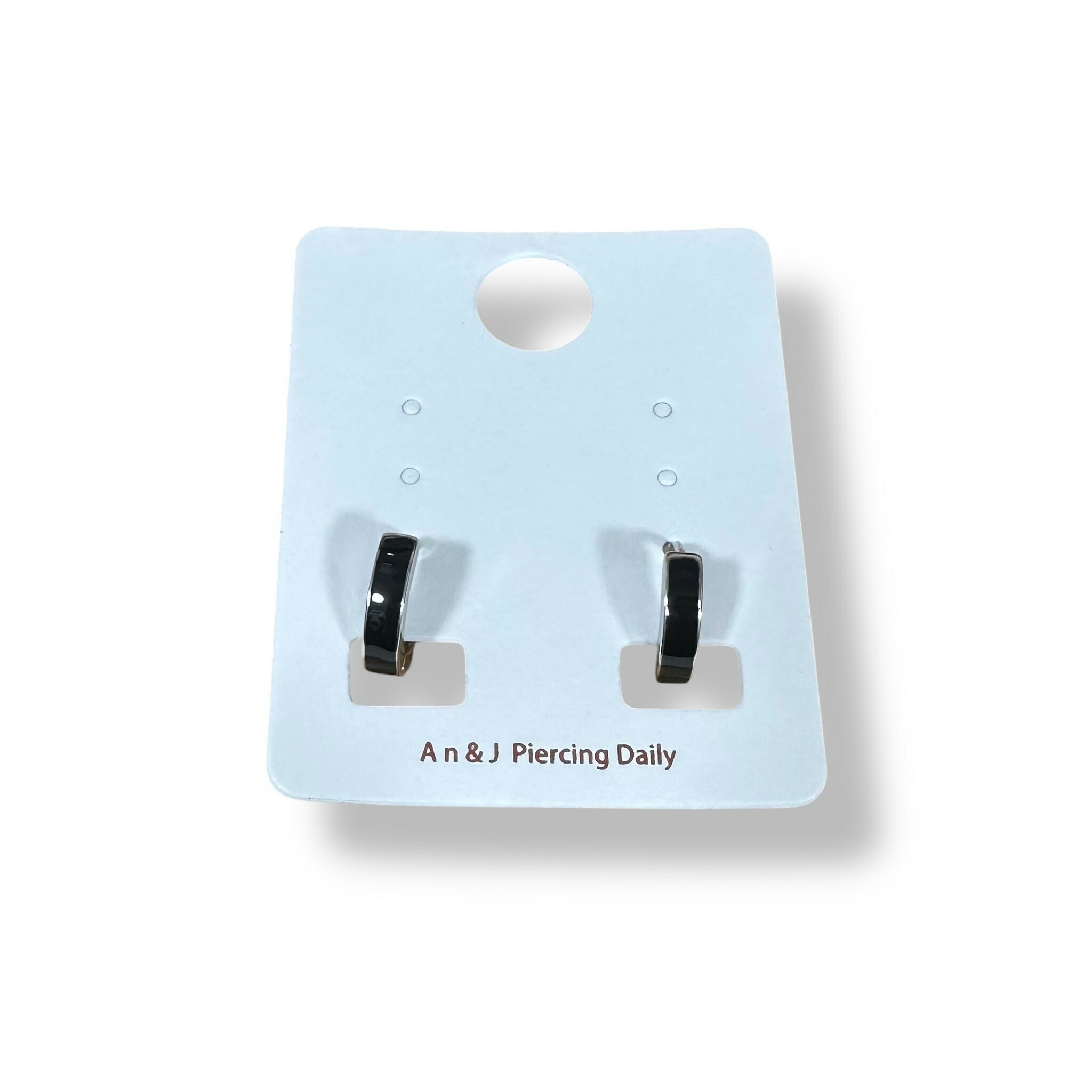 易扣-素色圈 黑 8M(銀針)