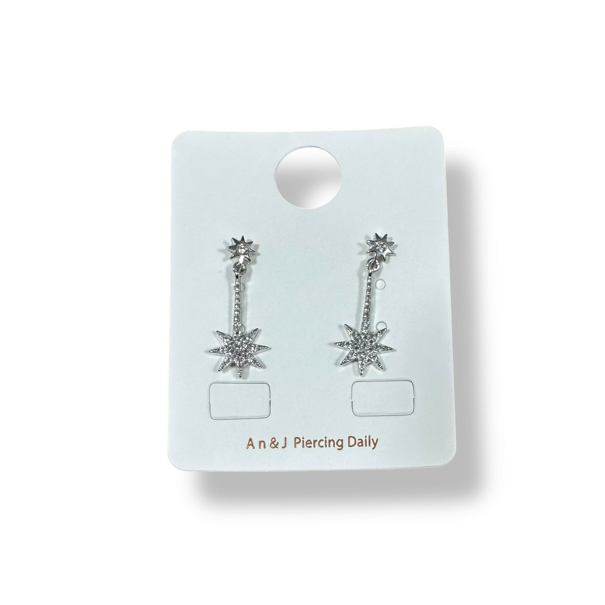 針式-小閃星吊滿鋯閃星(銀針)